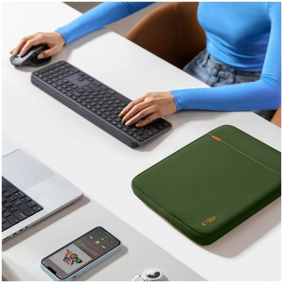 Custodia per laptop Defender 15-16, Army Green, Tech-Protect