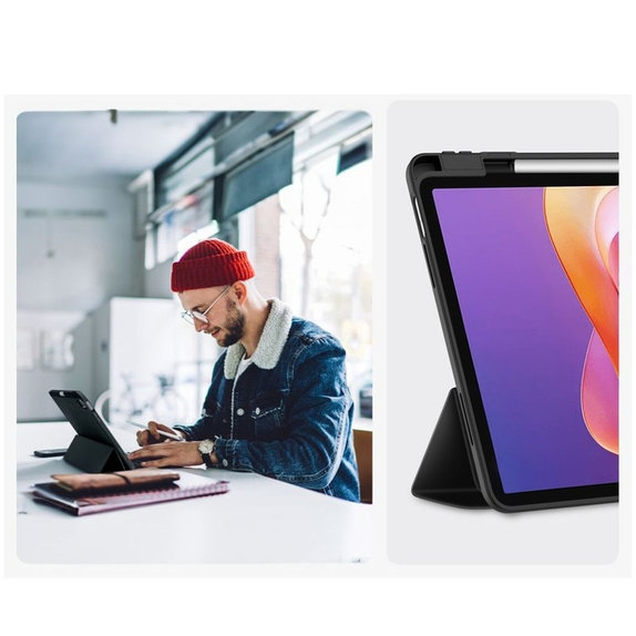 Custodia Sc Pen per Xiaomi Redmi Pad 2 11.0, nera, Tech-Protect