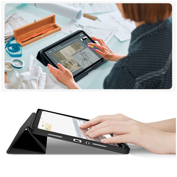 Custodia Sc Pen per Xiaomi Redmi Pad 2 11.0, nera, Tech-Protect