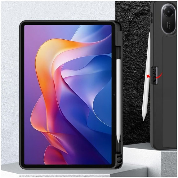 Custodia Sc Pen per Xiaomi Redmi Pad 2 11.0, nera, Tech-Protect
