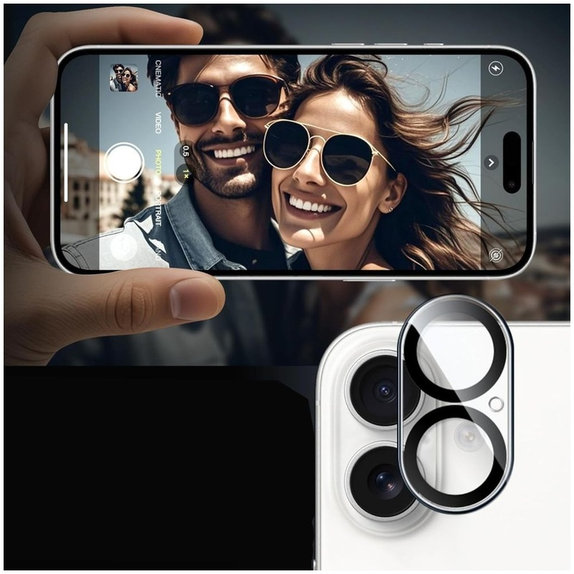 Protezione fotocamera Cam Fit+ per iPhone 17, trasparente, Tech-Protect