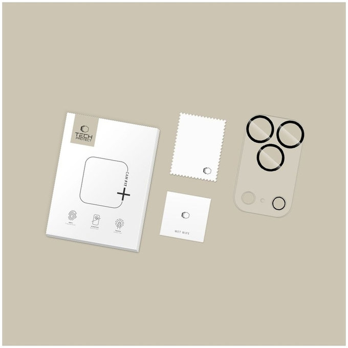 Protezione fotocamera Cam Fit+ per iPhone 17 Pro, trasparente, Tech-Protect