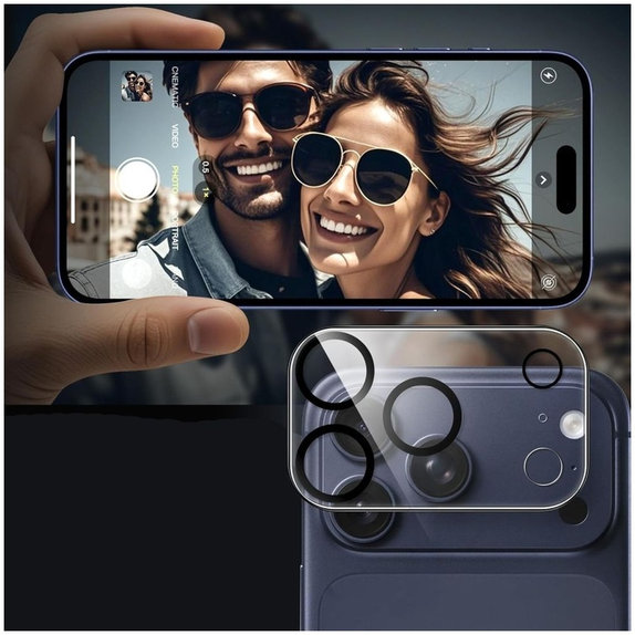 Protezione fotocamera Cam Fit+ per iPhone 17 Pro, trasparente, Tech-Protect
