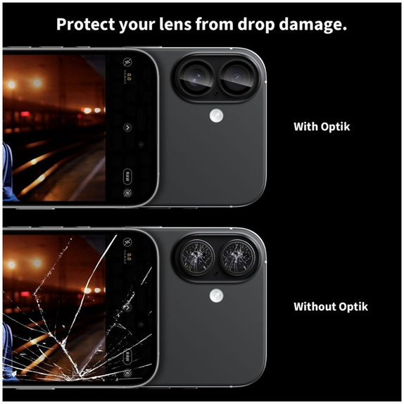 Protezione fotocamera Camring Fit+ per iPhone 16 / 16 Plus / 17, trasparente, Tech-Protect