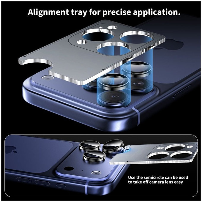 Protezione fotocamera Camring Fit+ per iPhone 14 Pro / Max / 15 Pro / Max / 16 Pro / Max / 17 Pro / Max, trasparente, Tech-Protect