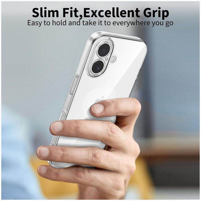 Custodia protettiva FlexAir per iPhone 17, číre, Tech-Protect