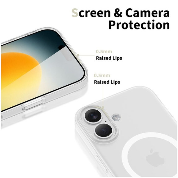 Custodia MagSlim MagSafe per iPhone 17, Matte/White, Tech-Protect