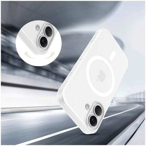 Custodia MagSlim MagSafe per iPhone 17, Matte/White, Tech-Protect
