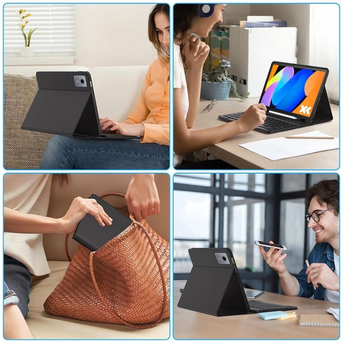 Custodia Sc Pen + Keyboard per Lenovo Idea Tab / K11 Gen 2 11.0 TB-336, nera, Tech-Protect