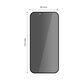Vetro temperato Privacy Quick Set Spy+ 2-PACK per iPhone 13 / 13 Pro / 14 / 16E / 17E, privacy, Tech-Protect