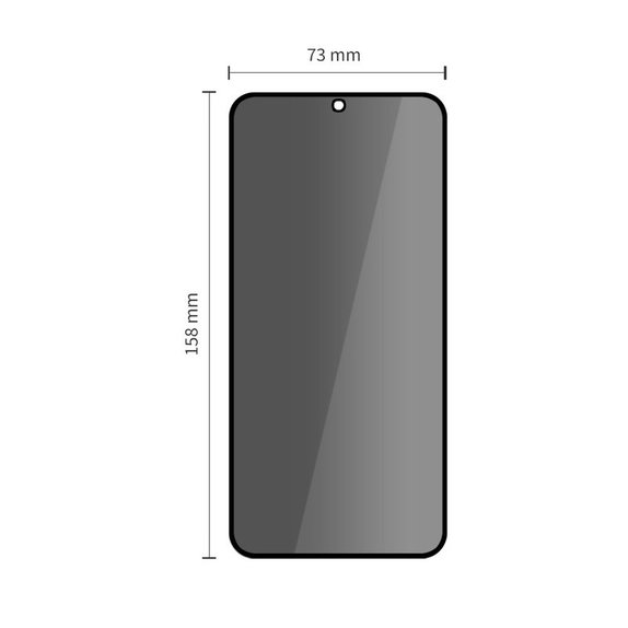Vetro temperato Privacy Glass Spy+ 2-PACK per Samsung S25 FE, Tech-Protect
