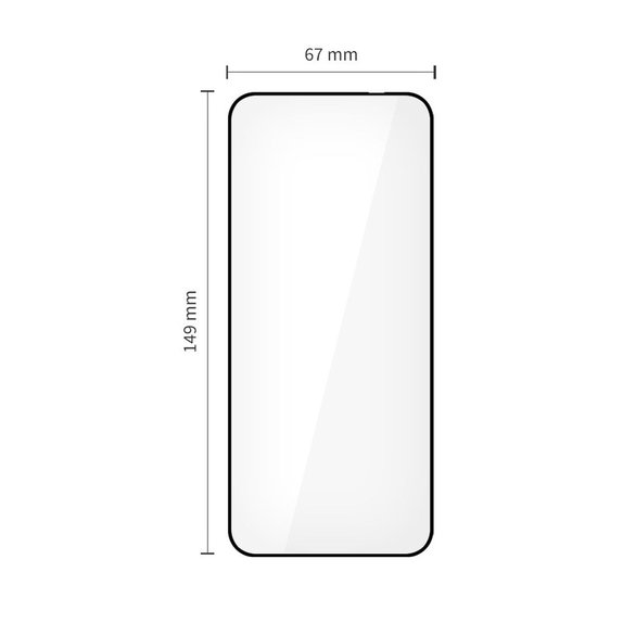 Vetro temperato Glass Fit+ 2-PACK per Motorola Edge 50 Neo / 60 Neo, nera, Tech-Protect