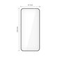 Vetro temperato Glass Fit+ 2-PACK per Motorola Edge 50 Neo / 60 Neo, nera, Tech-Protect