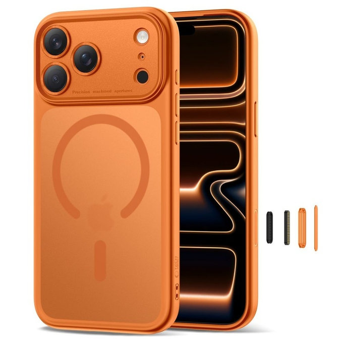 Custodia MagPeak MagSafe CC per iPhone 17 Pro, Matte Cosmic Orange, Tech-Protect