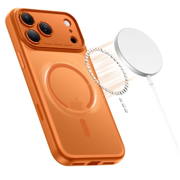 Custodia MagPeak MagSafe CC per iPhone 17 Pro Max, Matte Cosmic Orange, Tech-Protect