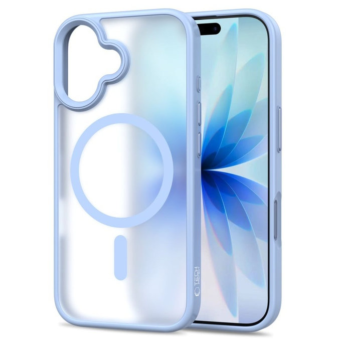 Custodia MagMat MagSafe per iPhone 17, Matte Mist Blue, Tech-Protect