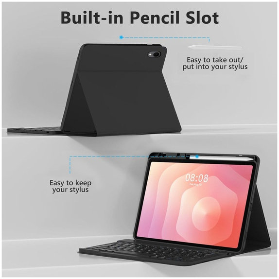 Custodia Sc Pen + Keyboard per Samsung Tab S11 11.0 X730 / X736B, nera, Tech-Protect
