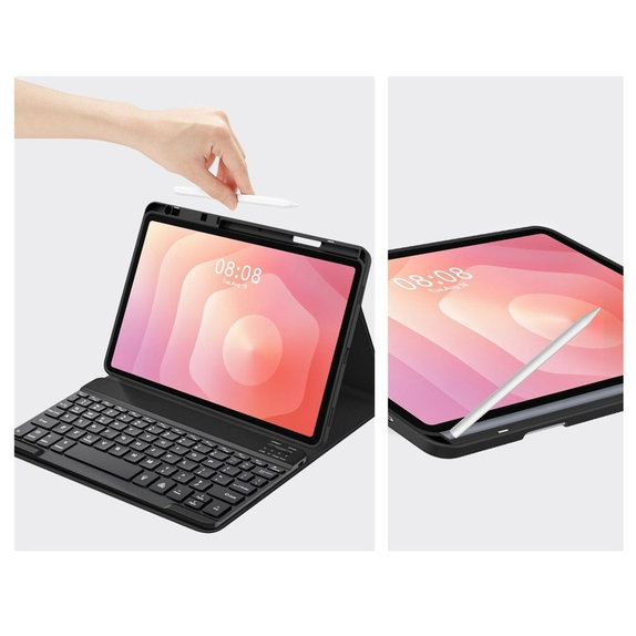 Custodia Sc Pen + Keyboard per Samsung Tab S11 11.0 X730 / X736B, nera, Tech-Protect