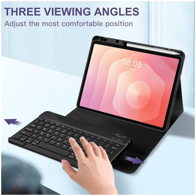 Custodia Sc Pen + Keyboard per Samsung Tab S11 11.0 X730 / X736B, nera, Tech-Protect