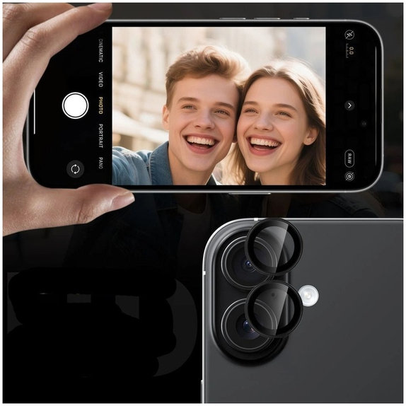 Protezione fotocamera Camring Fit+ per Samsung S26 / S26+ Plus, trasparente, Tech-Protect
