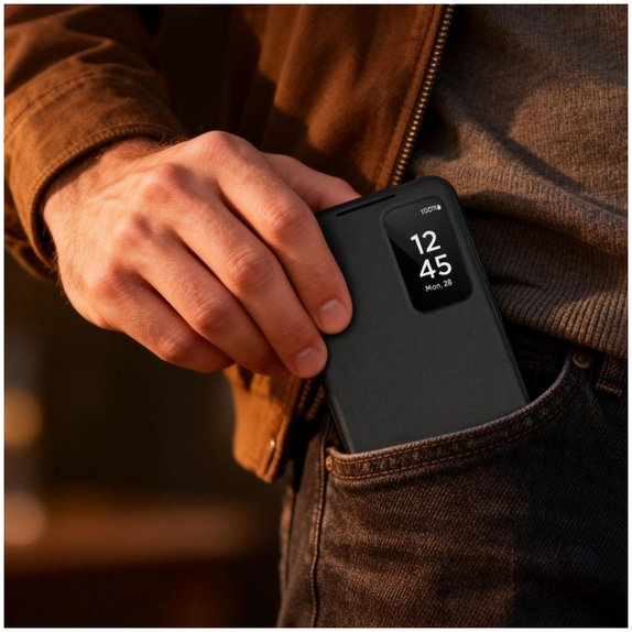 Custodia Smart Wallet per Samsung S26 Ultra, Matte Black, Tech-Protect