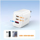 Caricatore da parete NCA65W-GAN 3-PORT PD 65W / QC3.0, bianca, Tech-Protect