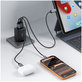 Caricatore da parete NCA65W-GAN 3-PORT PD 65W / QC3.0, nera, Tech-Protect