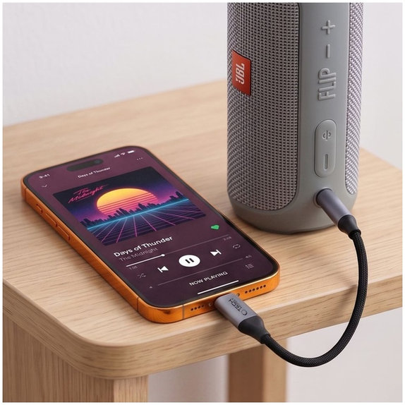 Adattatore Ultraboost USB-C To Mini Jack 3.5MM DAC, Iron Grey, Tech-Protect