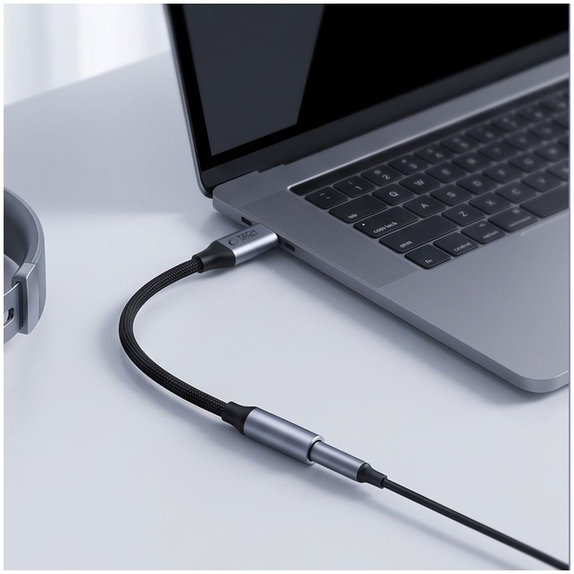 Adattatore Ultraboost USB-C To Mini Jack 3.5MM DAC, Iron Grey, Tech-Protect