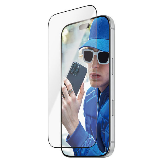 Vetro temperato UWF con applicatore per iPhone 18 Pro/17 Pro, Nero, PanzerGlass