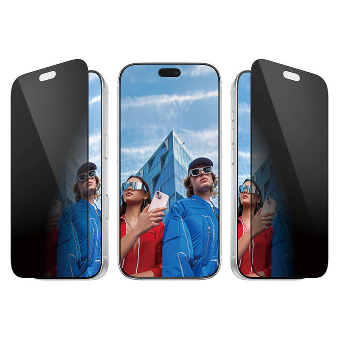 Vetro temperato UWF 2-Way Privacy con applicatore per iPhone 18 Pro, Nero, PanzerGlass