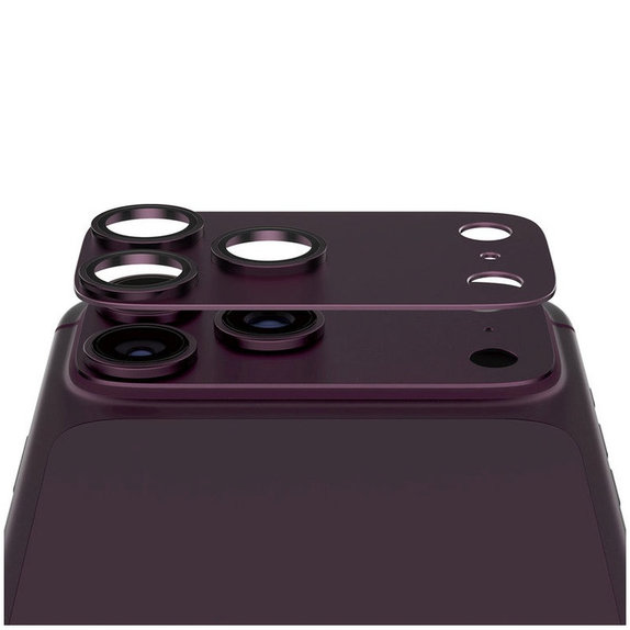Protezione obiettivo Fender per iPhone 18 Pro, Dark Cherry, PanzerGlass