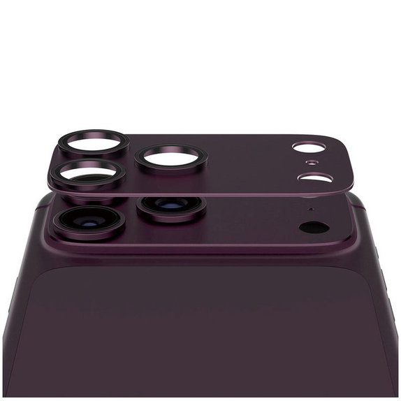 Protezione obiettivo Fender per iPhone 18 Pro Max, Dark Cherry, PanzerGlass