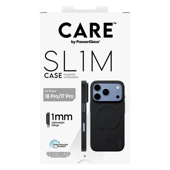 Custodia SL1M con MagSAFE per iPhone 18 Pro/17 Pro/16e, Nero, PanzerGlass