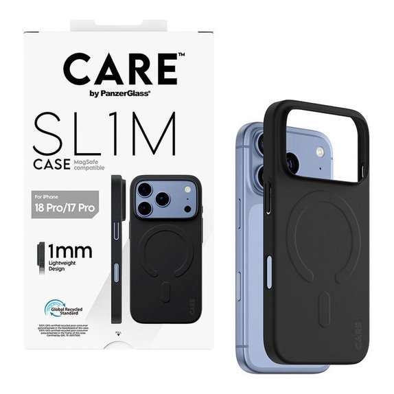 Custodia SL1M con MagSAFE per iPhone 18 Pro/17 Pro/16e, Nero, PanzerGlass