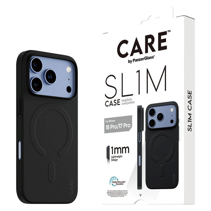Custodia SL1M con MagSAFE per iPhone 18 Pro/17 Pro/16e, Nero, PanzerGlass