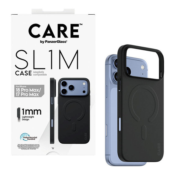 Custodia SL1M con MagSAFE per iPhone 18 Pro Max/17 Pro Max/16e, Nero, PanzerGlass