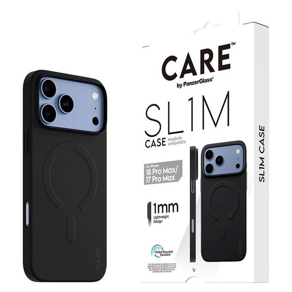 Custodia SL1M con MagSAFE per iPhone 18 Pro Max/17 Pro Max/16e, Nero, PanzerGlass