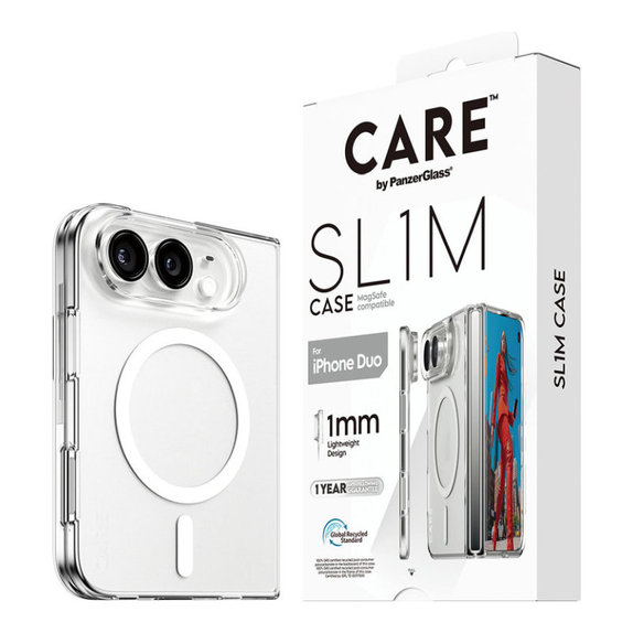 Custodia SL1M con MagSafe per iPhone Duo, Trasparente, PanzerGlass