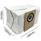 Sacchetto per aspirapolvere, 3 pz. per Viomi Alpha 2 PRO, V5 PRO, V5