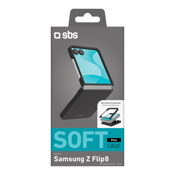 Custodia Instinct per Samsung Galaxy Z Flip8, Nero, SBS