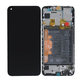Schermo per Huawei P Smart (2019), P Smart Plus (2019), Vetro touch con cornice, batteria, Midnight Black, 02352JEY, 02352JFA, Genuine Service Pack