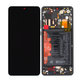 Schermo per Huawei P30 Pro, P30 Pro 2020, Vetro touch con cornice, batteria, Black, 02352PBT, 02355UMW, 02354NAK, 02355UNB, Genuine Service Pack