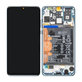 Schermo per Huawei P30 Lite, Vetro touch con cornice, batteria, Peacock Blue, 02352RQA, Genuine Service Pack