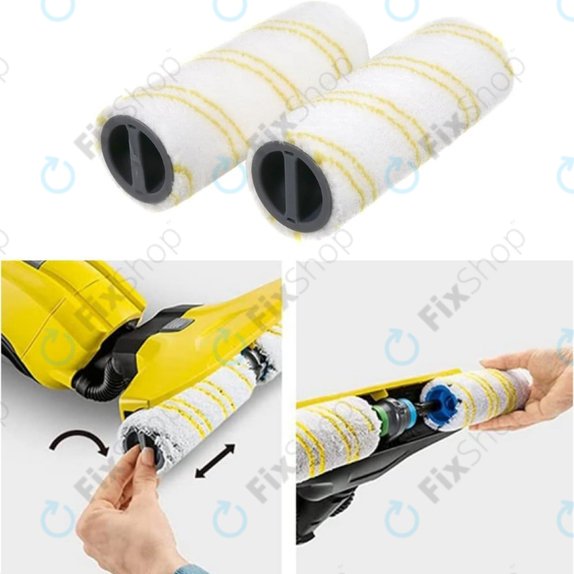 Set di rulli multisuperficie per Kärcher FC 3, FC 5, FC 7, Yellow