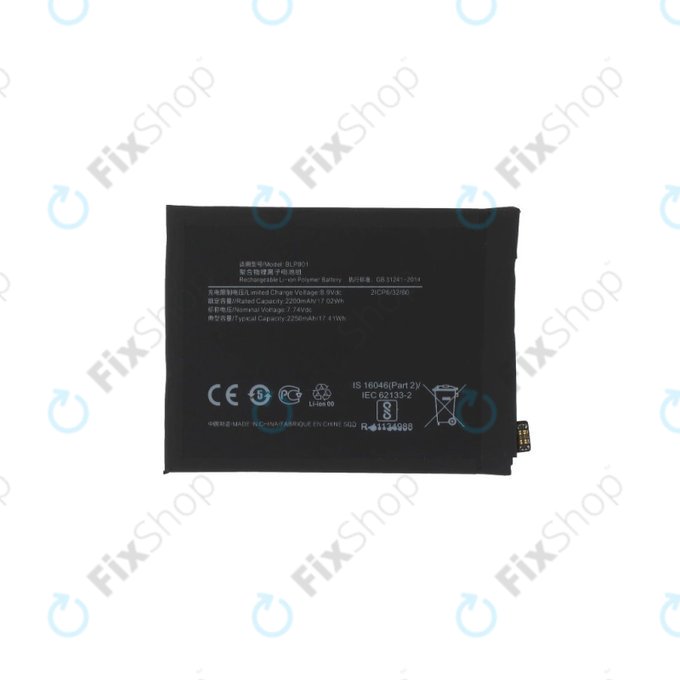 Batteria per OnePlus 8T, BLP801, 4500mAh