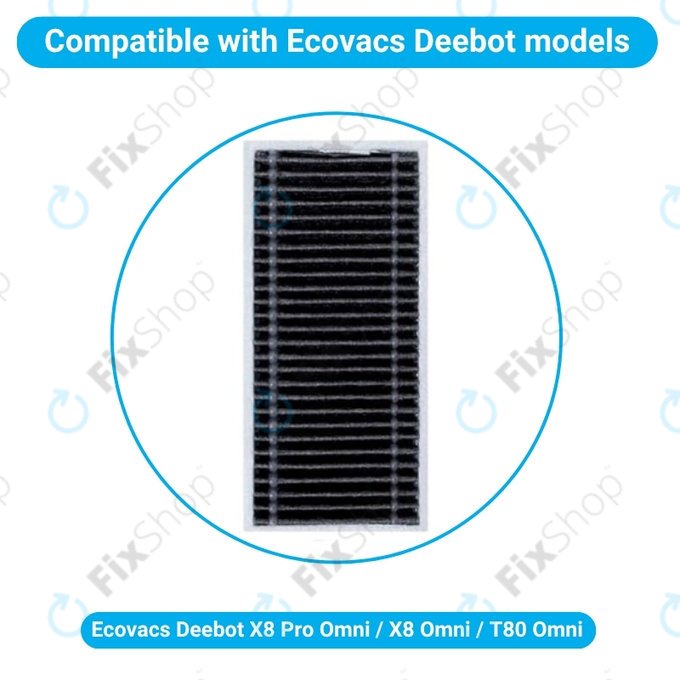 Filtro polvere per Ecovacs X8 Pro Omni, X8 Omni, T80 Omni
