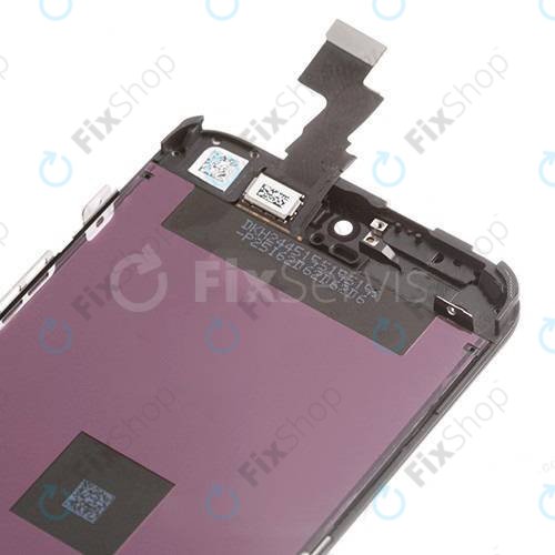 Schermo per iPhone 5C, Black, Vetro touch con cornice