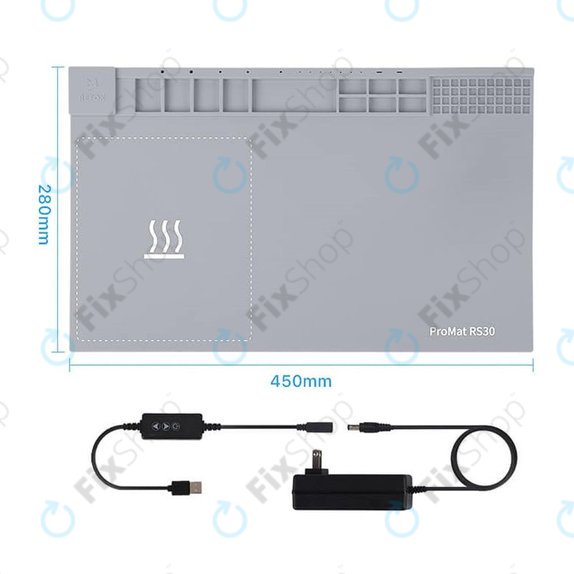 Tappetino riscaldante separatore schermo LCD 45 x 28 cm, Refox ProMat RS30