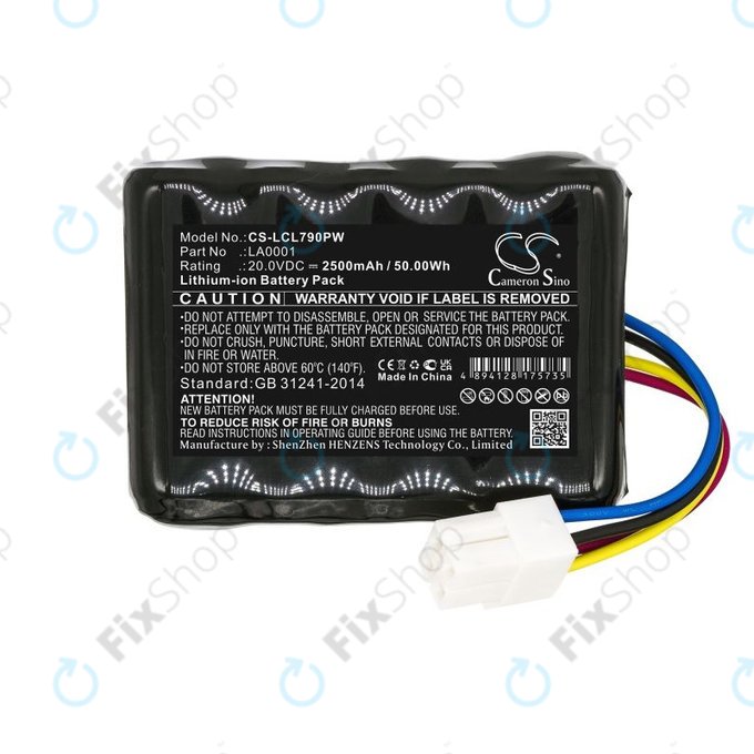 Batteria per Landxcape LX797, Ferrex 800m2 2021, LA0001, Li-Ion, 2500mAh, 20V, HQ